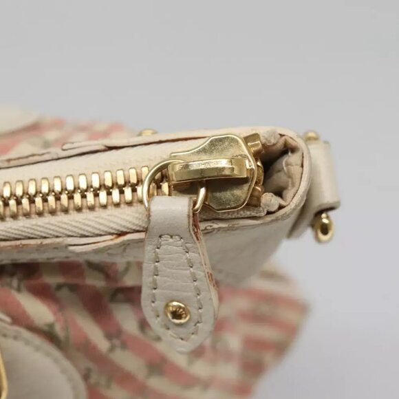 LOUIS VUITTON Mini Lin Croisette Marina PM Bag Pink White M95495 LV Auth 115345 - Picture 3 of 16